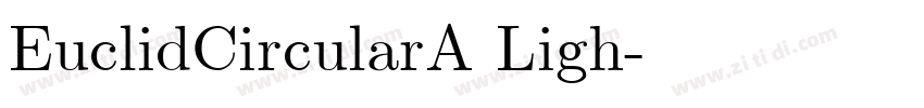 EuclidCircularA Ligh字体转换